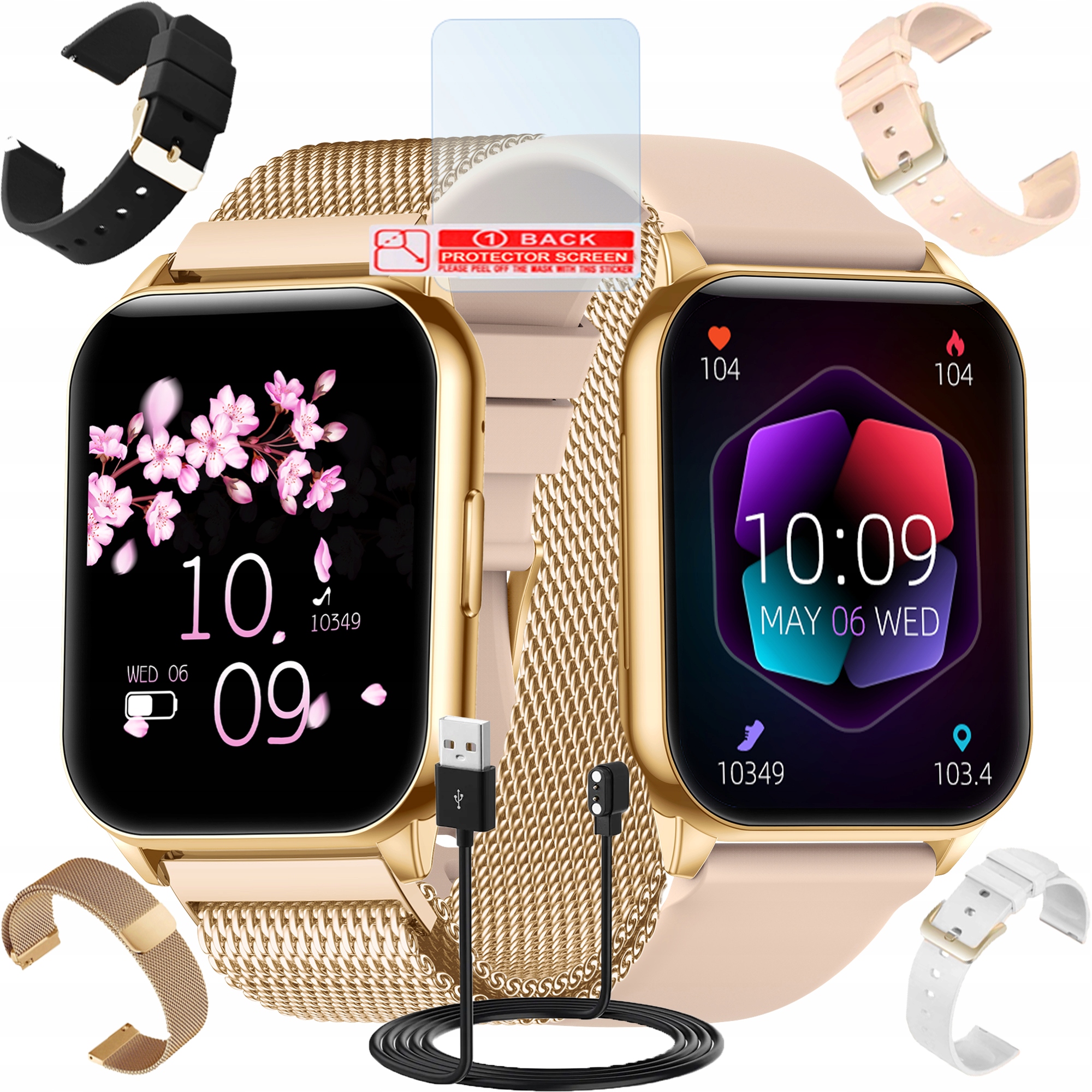 Inteligentné hodinky WonderWatch Xi5 zlaté